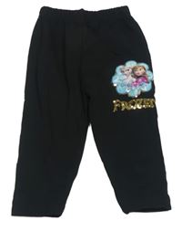 Černé capri legíny s Frozen a flitry
