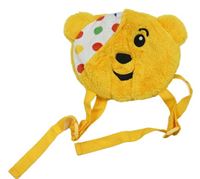 Hořčicový chlupatý batoh - Pudsey George
