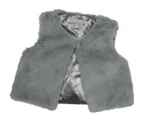 Šedá kožešinová podšitá vesta Primark
