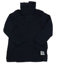 Tmavomodrý žebrovaný funkční rolák Petit Bateau