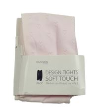 Nové - Světlerůžové silonky se srdíčky Dunnes