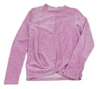 Růžová žebrovaná saemtová mikina Young Idols