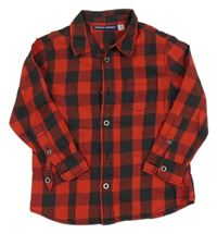 Červeno-černá kostkovaná košile Original Marines