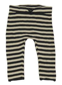 Antracitovo-béžové pruhované tepláky M&S