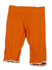 Červené capri legíny s krajkou Tom Tailor