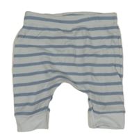 Světlemodro-modré pruhované lehké tepláky Mothercare