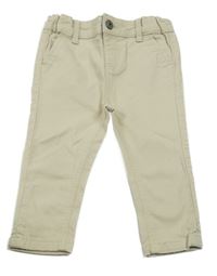 Béžové plátěné chino kalhoty Primark