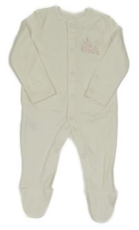 Smetanový overal s králíky Tu