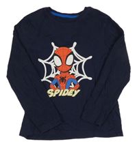 Tmavomodré triko se Spidermanem Primark