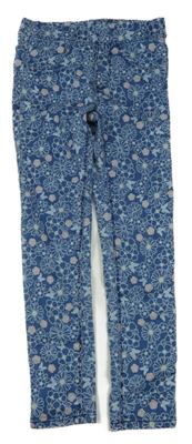 Modré květované džegíny Dopodopo