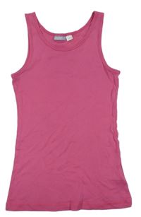 Fuchsiový žebrovaný top Pepperts