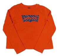 Červené crop triko s logem Levi´s