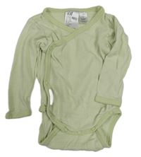 Zelené pruhované zavinovací body H&M