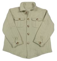 Světlebéžová žebrovaná tepláková košile George