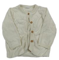 Smetanový propínací lehký svetr F&F