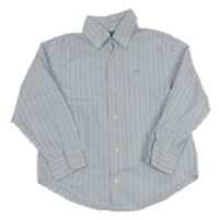 Bílo-modrá pruhovaná košile Benetton