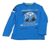 Modré triko s potiskem F&F