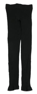 Černé žebrované legíny Matalan