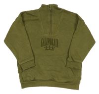 Khaki mikina s nápisem TU