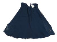 Nové - Tmavomodré šifonové šaty Name it