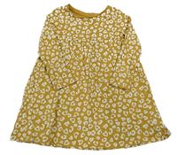 Okrovo-bílé leopardí šaty Mothercare