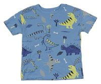 Modré tričko s dinosaury George