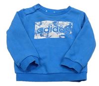 Modrá mikina s logem Adidas