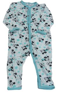 Bílo-tyrkysový overal s hvězdami a Mickeym Disney