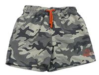 Šedé army plážové kraťasy George