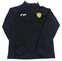 Černá sportovní mikina s nášivkou 