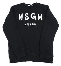 Černá mikina s nápisem 