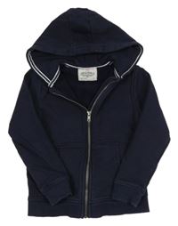 Tmavomodrá propínací mikina s kapucí M&S