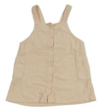 Světlerůžové sametové žebrované propínací šaty 