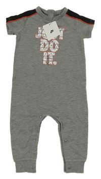 Nové - Šedý teplákový overal s nápisem Nike