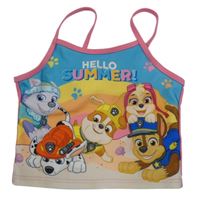 Růžovo-barevný UV top - Tlapková Patrola Nickelodeon