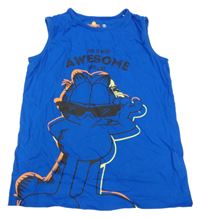 Tmavomodré tílko s Garfieldem 