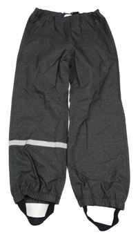 Tmavošedé šusťákové kalhoty H&M