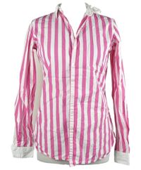 Dámská tmavorůžovo-bílá pruhovaná halenka Marie Lund 