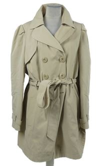 Dámský béžový šusťákový jarní kabát s páskem George 