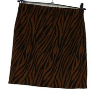 Dámská hnědo-černá vzorovaná sukně Stradivarius 