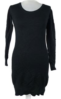 Dámské černé svetrové šaty Ajc 