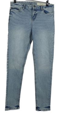 Dámské světlemodré skinny rifle 