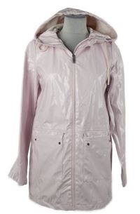 Dámská světlerůžová nepromokavá jarní parka s kapucí Noisy May 