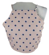 Dámský růžový puntíkovaný crop top 