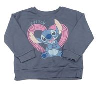 Tmavomodrá mikina se Stichem Disney