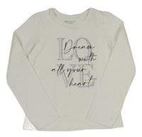 Bílé triko s nápisem Primark