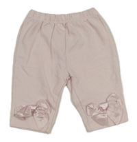 Světlerůžové tepláky s mašličkami Mintini baby