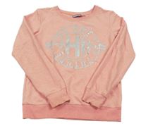 Světlerůžová mikina s potiskem Pepperts