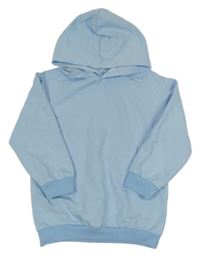 Světlemodrá mikina s kapucí 