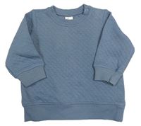 Šedomodrá prošívaná mikina H&M